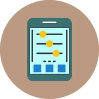 Settings Flat Circle Style Icon vector