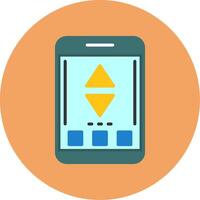 Sort Flat Circle Style Icon vector