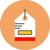 Sale Tag Flat Circle Style Icon vector