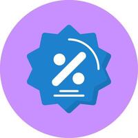Discount Flat Circle Style Icon vector