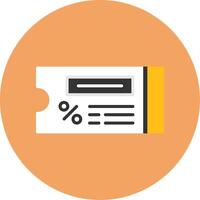 Coupon Code Flat Circle Style Icon vector