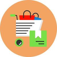 Bulk Purchase Flat Circle Style Icon vector