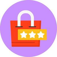 Shopping Experience Flat Circle Style Icon vector