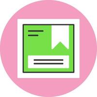 Package Flat Circle Style Icon vector