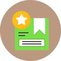 Product Review Flat Circle Style Icon vector