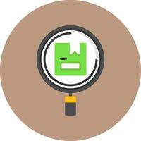 Search Flat Circle Style Icon vector