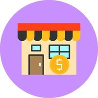 Merchant Flat Circle Style Icon vector