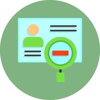 Identity theft Flat Circle Style Icon vector