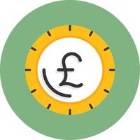 Pound sign Flat Circle Style Icon vector