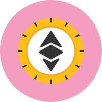 Ethereum Flat Circle Style Icon vector