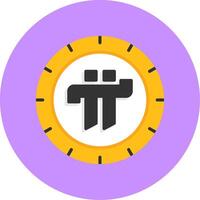 Cryptocurrency Flat Circle Style Icon vector