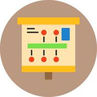 Infographic Timeline Flat Circle Style Icon vector