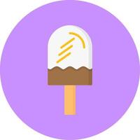 Popsicle Flat Circle Style Icon vector
