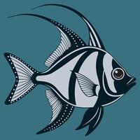 Dynamic Colorful Fish for Digital Art vector