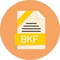BKF Format Flat Circle Style Icon vector