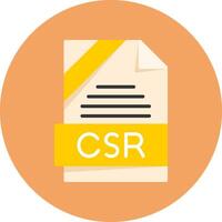 CSR Format Flat Circle Style Icon vector