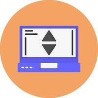 Sort Flat Circle Style Icon vector