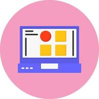 Categories Flat Circle Style Icon vector