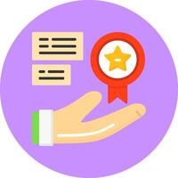 Perks Flat Circle Style Icon vector