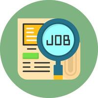 Reference Flat Circle Style Icon vector