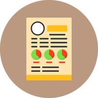 CV Flat Circle Style Icon vector