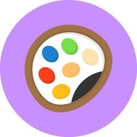 Palette Flat Circle Style Icon vector