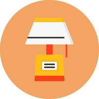 Lamp Flat Circle Style Icon vector