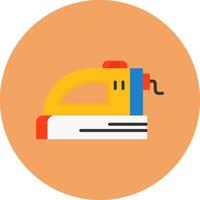 Iron Flat Circle Style Icon vector