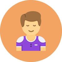 Serenity Flat Circle Style Icon vector