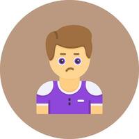 Curiosity Flat Circle Style Icon vector