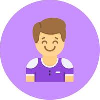 Affection Flat Circle Style Icon vector