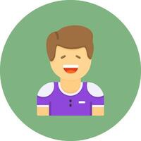 Gratitude Flat Circle Style Icon vector