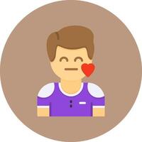 Compassion Flat Circle Style Icon vector