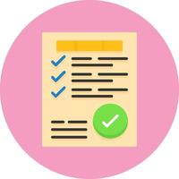 Behavior flow Flat Circle Icon Style vector
