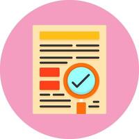 Indexing Flat Circle Icon Style vector