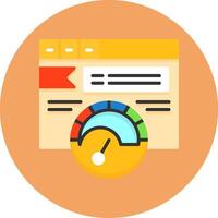 Ad group Flat Circle Icon Style vector