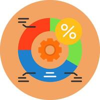 AB testing Flat Circle Icon Style vector