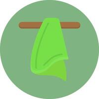 Cloth Flat Circle Style Icon vector
