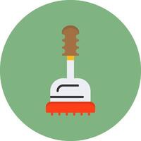 Masher Flat Circle Style Icon vector