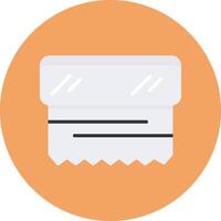 Foil Flat Circle Style Icon vector