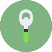 Bottle opener Flat Circle Style Icon vector