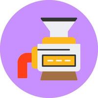 Crusher Flat Circle Style Icon vector