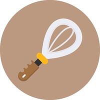 Whisk Flat Icon for Creative Projects vector