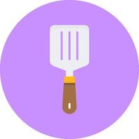 Spatula Flat Circle Style Icon vector