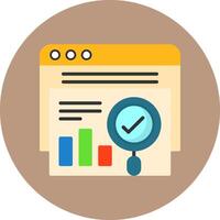 Web site Flat Circle Style Icon vector