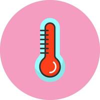 Thermometer Flat Icon for Creative Projects vector