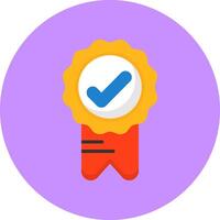 Badge Flat Icon for Creative Projects vector
