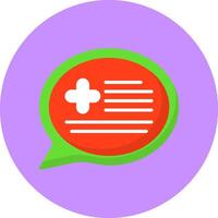 Message Flat Icon for Creative Projects vector