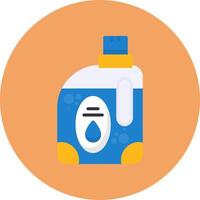 Detergent Flat Circle Style Icon vector
