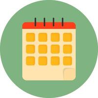Calendar Flat Icon for Creative Projects vector